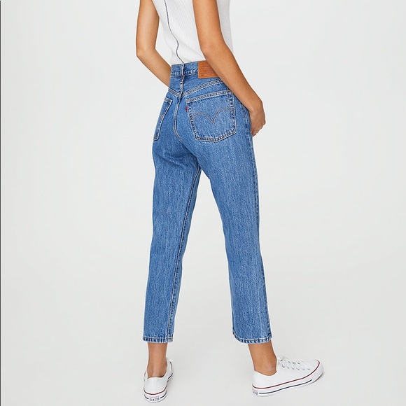 Levi’s 501 Crop - Med Blue - Picture 9 of 11